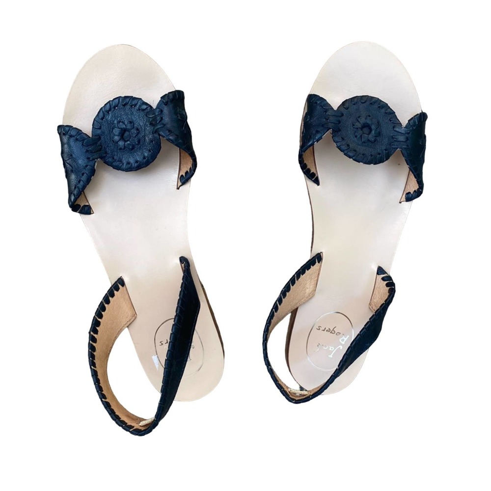 Jack Rogers black sandals